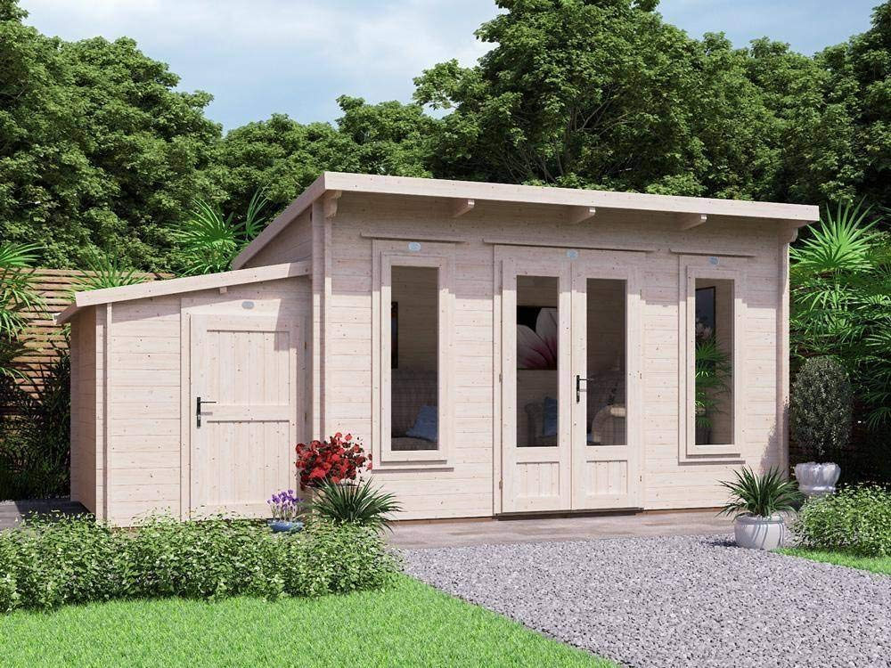 【Home&Garden】Log Cabin Garden Office Man Cave Garden House Summerhouse Terminator