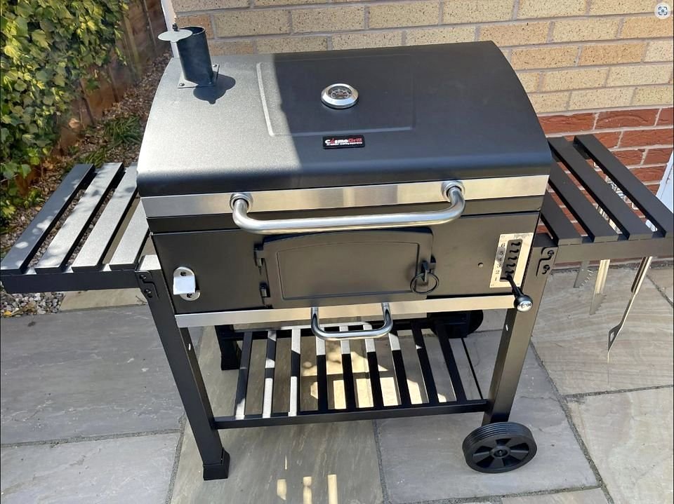 CosmoGrill Outdoor XXL Smoker Barbecue Charcoal Portable BBQ Grill Garden