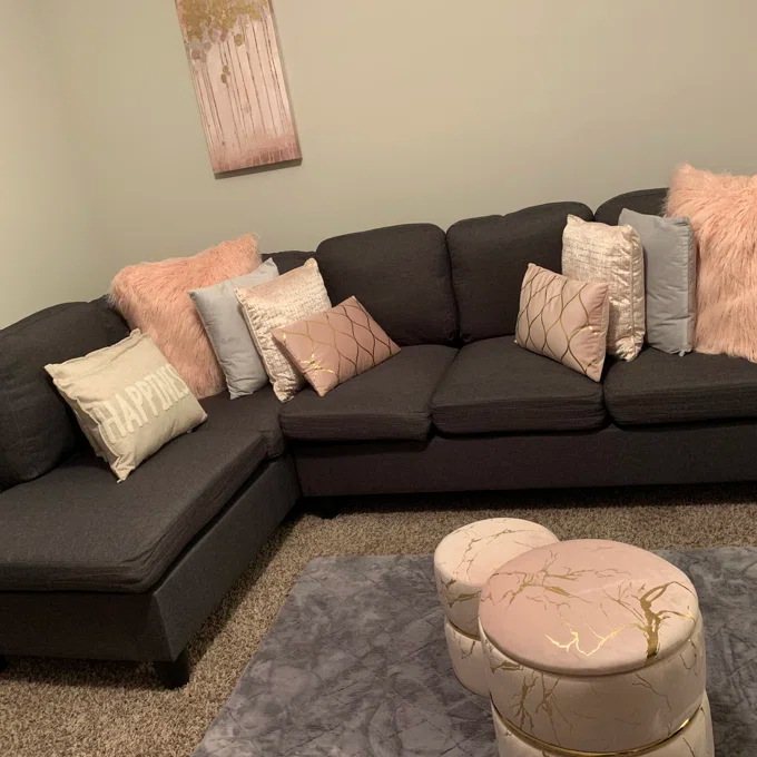 【Furniture】Lilly-Eve Upholstered Storage Ottoman