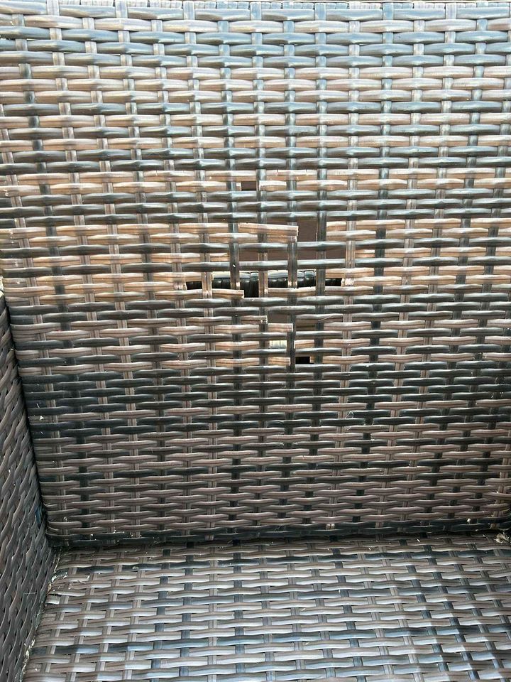 Rattan Garden Table and Chairs with Stools