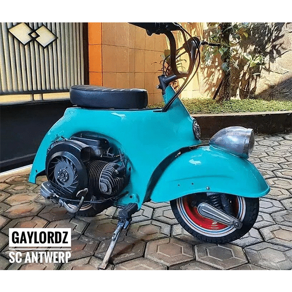Imported Biagio Vespa modified mini scooter turtle 50cc electric spray water-cooled scooter