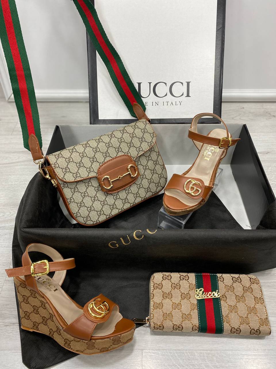 Bag,Shoes and Wallet Combine