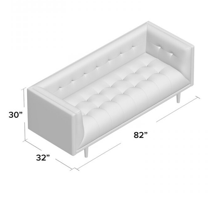 82 inch velvet tuxedo armchair sofa