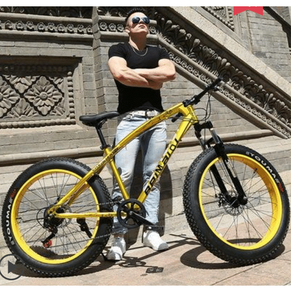 Youma off-road bicycle beach snowmobile 4.0 ultra-wide tire mountain bike male and female students variable speed