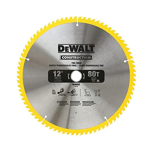 DEWALT 12-Inch Miter Saw, 15-Amp, Single Bevel, Compound (DWS715) 12