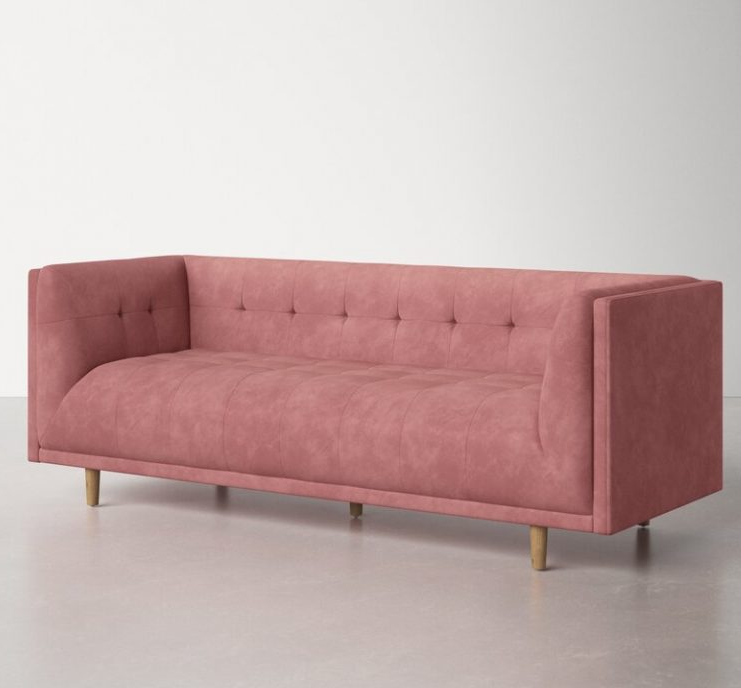 82 inch velvet tuxedo armchair sofa